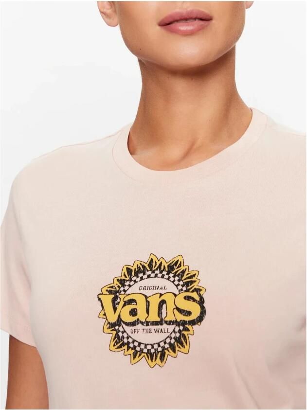 Vans Vintage Logo T-Shirt Roses Pink Dames - Foto 2