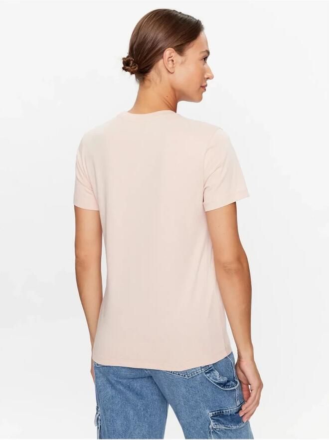 Vans Vintage Logo T-Shirt Roses Pink Dames