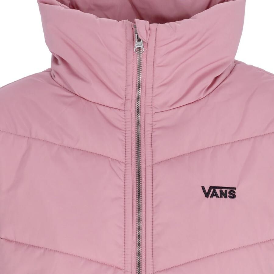 Vans Waterafstotende Donsjas met Hoge Kraag Pink Dames