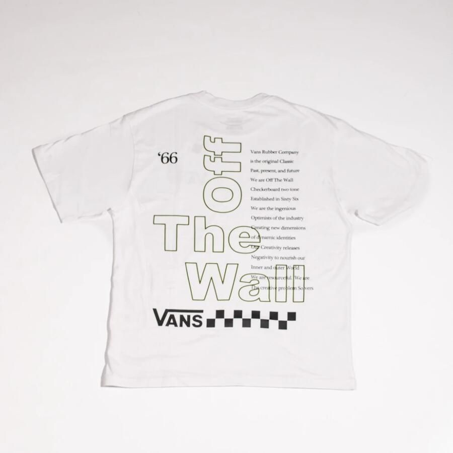 Vans Witte Grafische T-shirt White Heren
