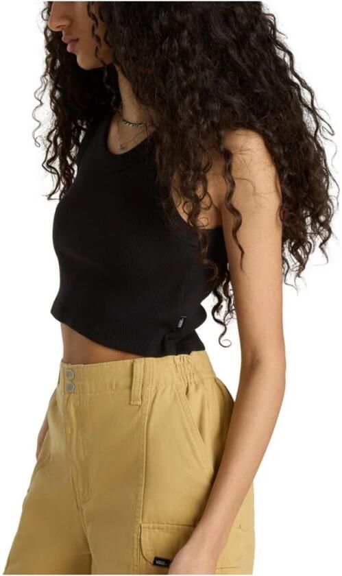 Vans Zomer Rib Tank Top Black Dames - Foto 2
