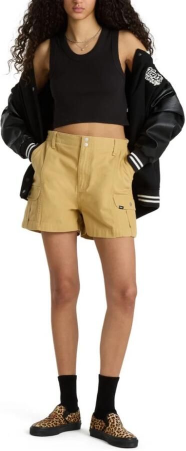 Vans Zomer Rib Tank Top Black Dames - Foto 3