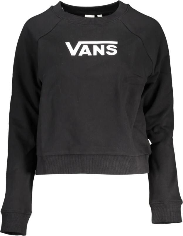 Vans Zwarte Dames Rits Sweater Lange Mouw Black Dames