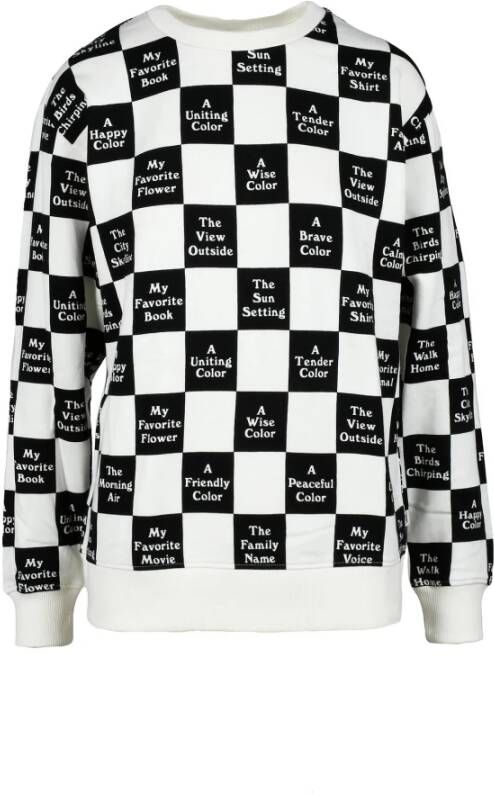 Vans Wit Zwart Sweatshirt Collectie Wit Dames