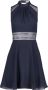 Vera Mont Getailleerde Kanten Cocktailjurk Blauw Dames - Thumbnail 2