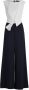 Vera Mont jumpsuit met knoopdetail donkerblauw wit - Thumbnail 1