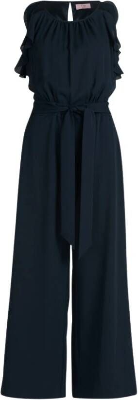 Vera Mont Jumpsuit met ruches Blue Dames