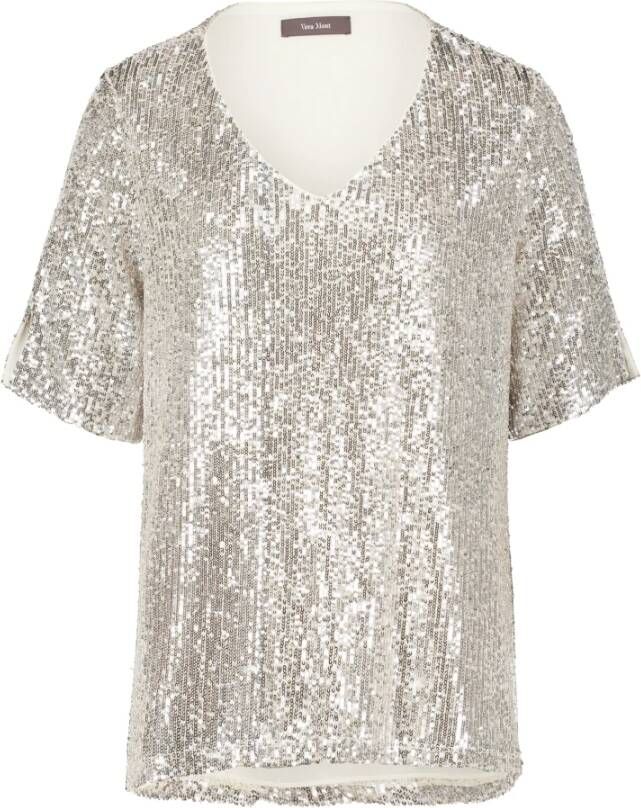 Vera Mont Oversized Blouse Shirt Grijs Dames