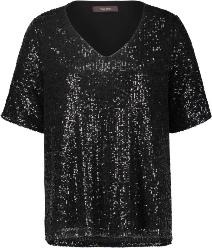 Vera Mont Oversized Blouse Shirt Black Dames