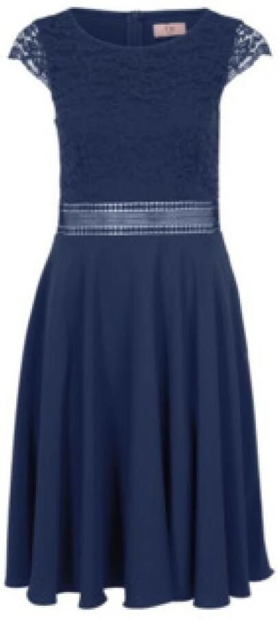 Vera Mont Blauwe Elegante Jurk Blue Dames
