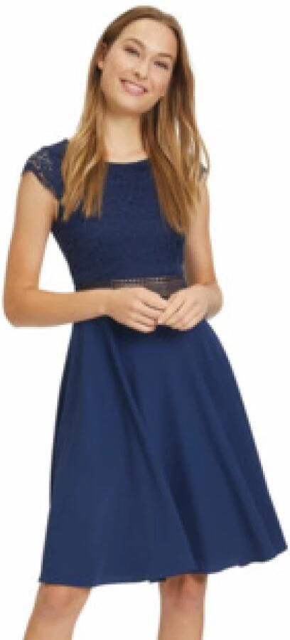 Vera Mont Blauwe Elegante Jurk Blue Dames - Foto 4