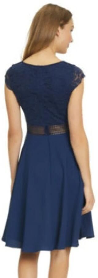 Vera Mont Blauwe Elegante Jurk Blue Dames - Foto 5