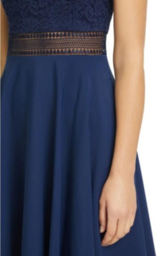 Vera Mont Blauwe Elegante Jurk Blue Dames - Foto 3