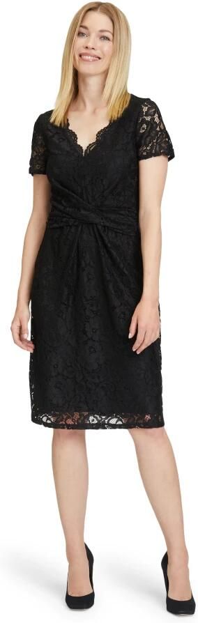 Vera Mont Bloemen Kant Bodycon Jurk Black Dames - Foto 3
