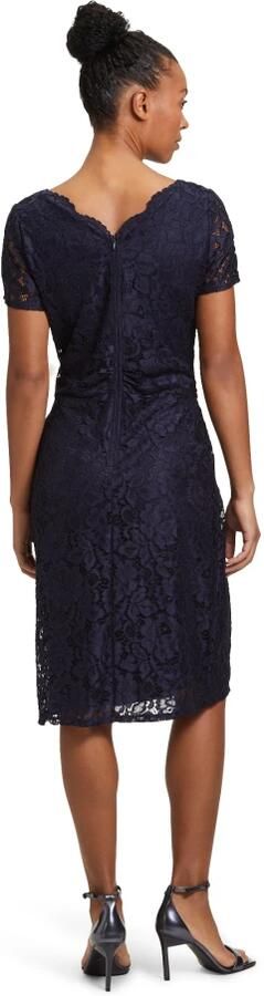 Vera Mont Bloemen Kant Bodycon Jurk Blue Dames - Foto 2