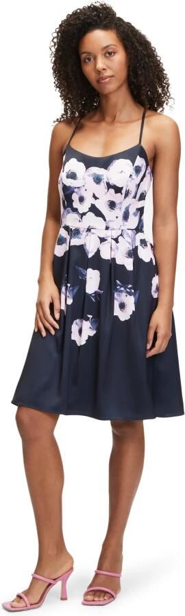 Vera Mont Bloemenprint Cocktailjurk Blue Dames - Foto 3