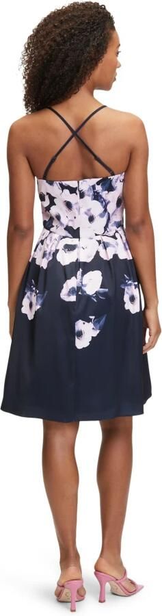 Vera Mont Bloemenprint Cocktailjurk Blue Dames - Foto 4