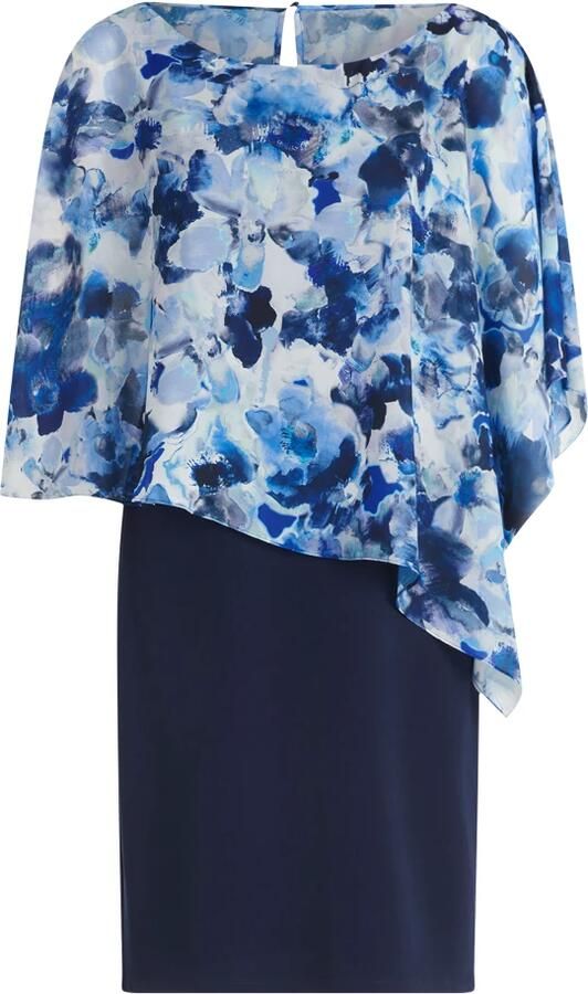 Vera Mont Knielange cocktailjurk in dubbele-laagjeslook - Foto 5