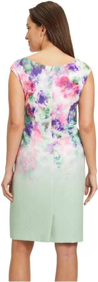 Vera Mont Bloemenprint Cocktailjurk Green Dames - Foto 3