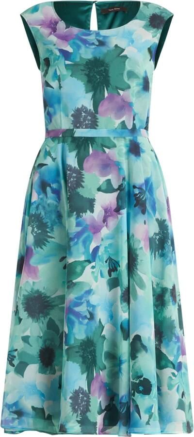 Vera Mont Bloemenprint Cocktailjurk Green Dames - Foto 4
