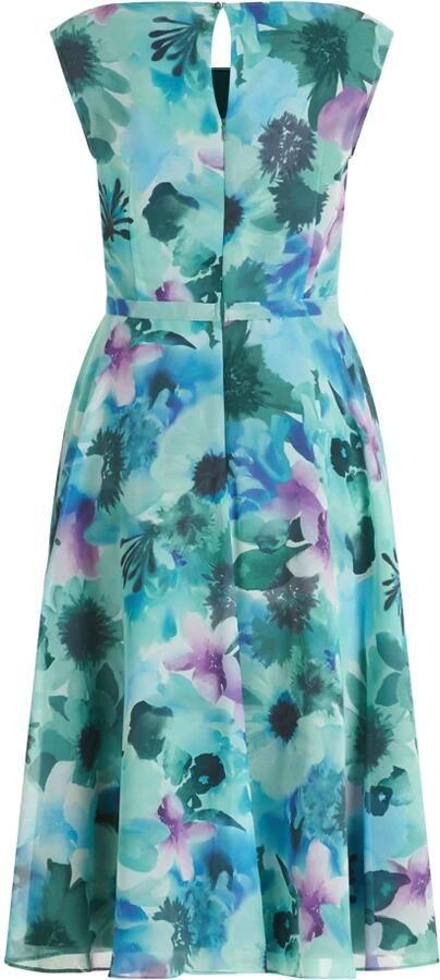 Vera Mont Bloemenprint Cocktailjurk Green Dames - Foto 2