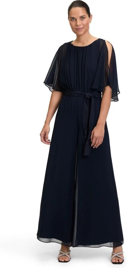 Vera Mont Jumpsuit van vloeiende stof met Strikceintuur - Foto 3