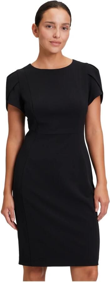 Vera Mont Cocktailjurk met korte mouwen Black Dames