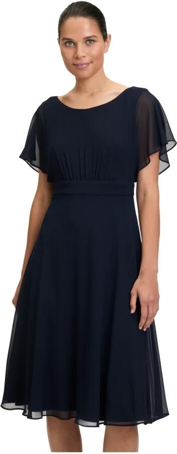 Vera Mont Cocktailjurk met korte mouwen Blue Dames