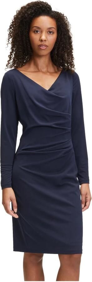 Vera Mont Knielange cocktailjurk met draperingen - Foto 2