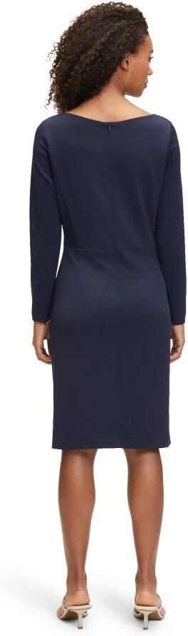 Vera Mont Knielange cocktailjurk met draperingen - Foto 3