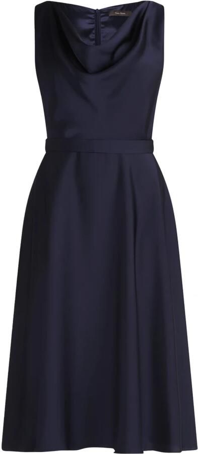Vera Mont Cocktailjurk met watervalhals Blue Dames