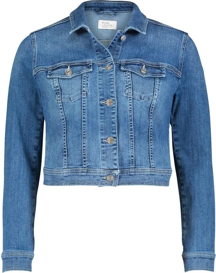 ROBE LÉGÈRE Jeansjack in used-look met klepzakken - Foto 5