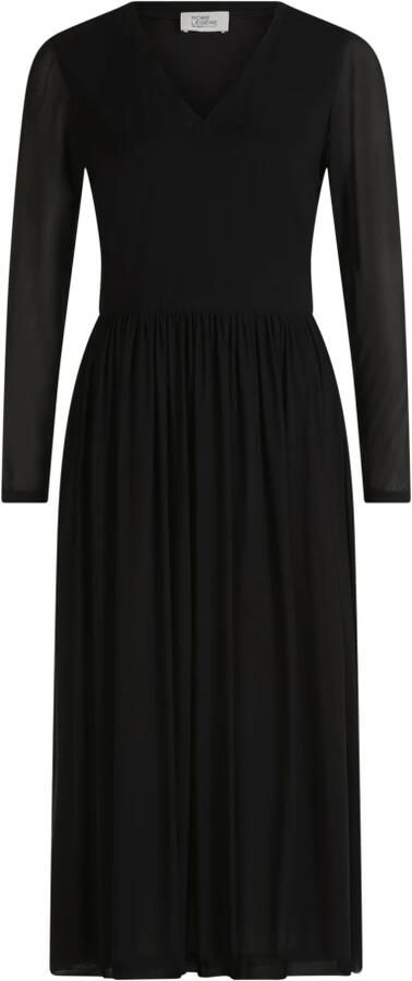Vera Mont Effen Kleur Maxi Jurk Trendy Stijl Black Dames - Foto 3