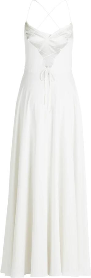 Vera Mont Elegant Avondjurk met Watervalhalslijn White Dames - Foto 4