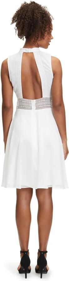 Vera Mont Elegant Kantinzet Cocktailjurk White Dames - Foto 4