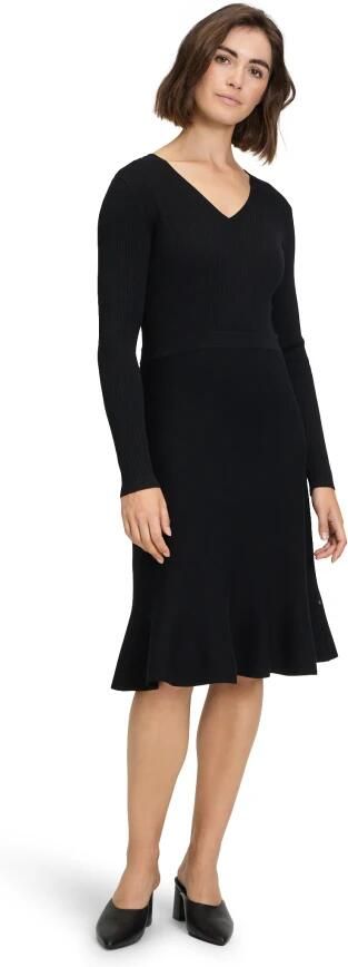 ROBE LÉGÈRE Knielange gebreide jurk met V-hals - Foto 2