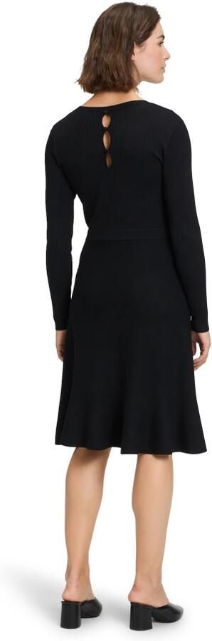 ROBE LÉGÈRE Knielange gebreide jurk met V-hals - Foto 3