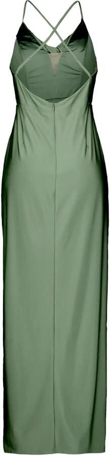 Vera Mont Elegante Avondjurk met Gerimpelde Taille Green Dames - Foto 3