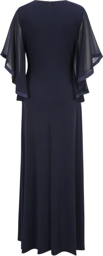 Vera Mont Elegante Avondjurk met Vlindermouwen Blue Dames - Foto 3