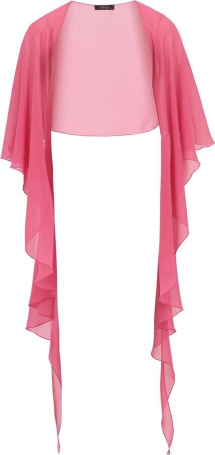 Vera Mont Elegante Chiffon Stola met Ruche Pink Dames - Foto 3