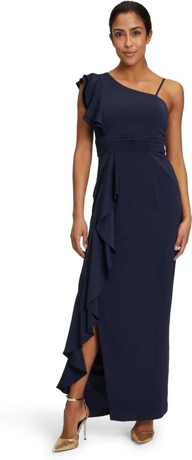 Vera Mont Elegante Cocktailjurk Glamour Silhouet Blue Dames