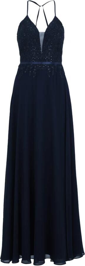 Vera Mont Elegante Geborduurde Avondjurk Blue Dames - Foto 4