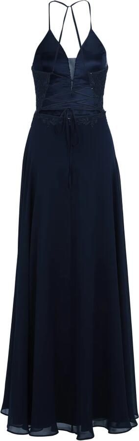 Vera Mont Elegante Geborduurde Avondjurk Blue Dames - Foto 3