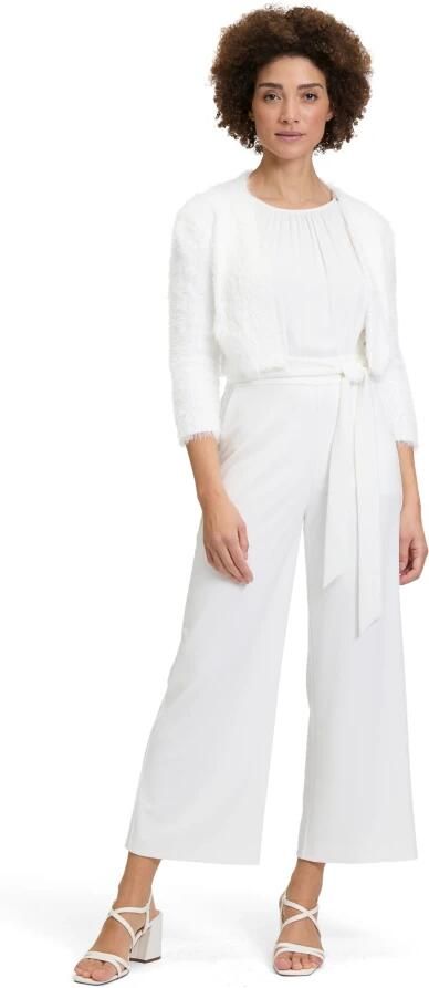 Vera Mont Elegante Gebreide Bolero met Franjes White Dames - Foto 2