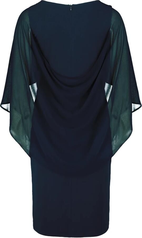 Vera Mont Elegante Gerimpelde Cocktailjurk Blue Dames - Foto 4