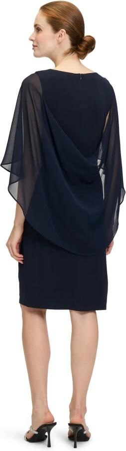 Vera Mont Elegante Gerimpelde Cocktailjurk Blue Dames - Foto 3