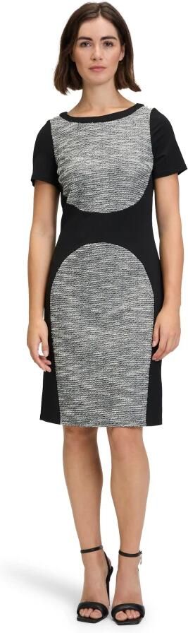 Vera Mont Knielange cocktailjurk met ronde hals - Foto 3