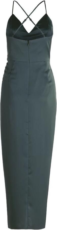 Vera Mont Elegante Satijnen Avondjurk met Ruches Green Dames - Foto 3