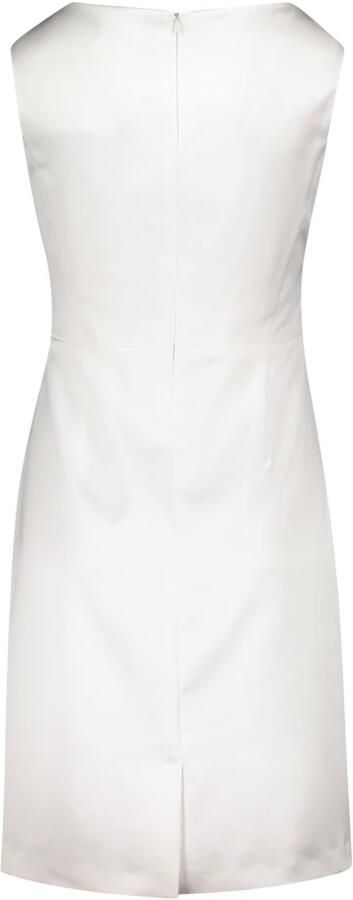 Vera Mont Elegante Satijnen Jurk met Plooien White Dames - Foto 2