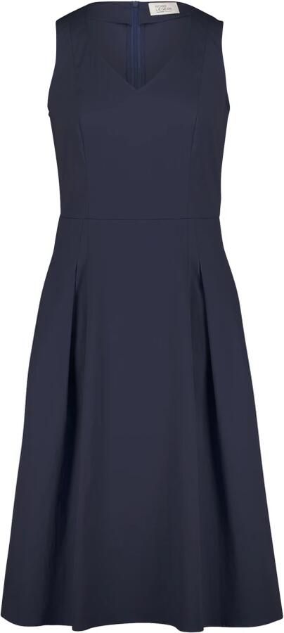 Vera Mont Jurk met korte mouwen en V-hals Blue Dames - Foto 3